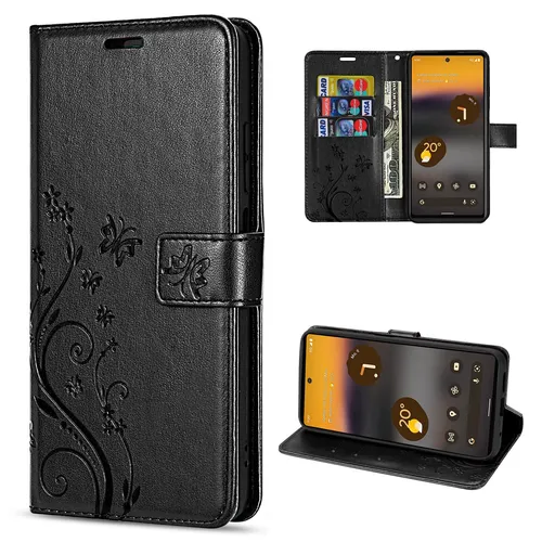 Hülle für Google Pixel 6A, Schutzhülle Handy Tasche Flipcase Handyhülle Etui