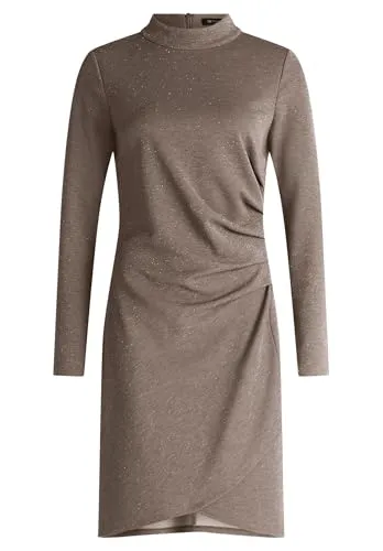 Betty Barclay Damen Partykleid im Glitzer-Look 38, Braun