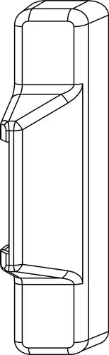 MACO Abdeckkappe Rahmenteil f. Anpressverschluss AS, weiß RAL 9016 (41342)