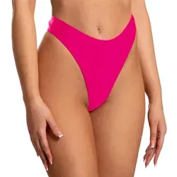 Aquarti Bikini-Hose Tanga Thong Bottom Hohe Taille rosa 36 von Aquarti