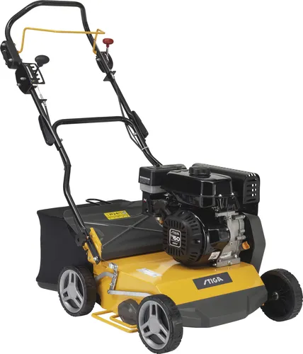Stiga Benzin Vertikutierer SVP 40 G - Effiziente Rasenpflege - Vertikutierer mit 40 cm Arbeitsbreite und 50L Fangkorb, ideal für eine gründliche Rasenbelüftung und optimale Pflege.