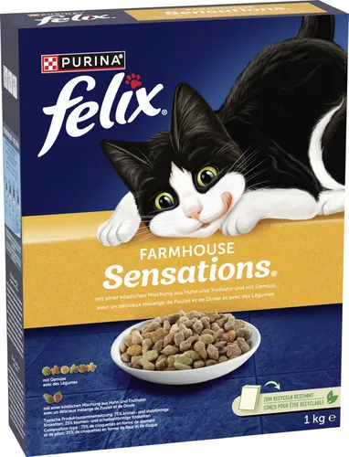 Felix Farmhouse Sensations mit Huhn, Truthahn und Gemüse 1 kg