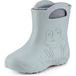 Ladeheid EVA Kinder Gummistiefel LA-CA-03 (Grau, 34/35 EU) - Gummistiefel für Kinder, gefüttert und federleicht, ideal für Herbst und Winter mit rutschfester Sohle für sicheres Spielen im Freien.