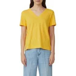 s.Oliver T-Shirt aus Flammgarn mit V-Ausschnitt