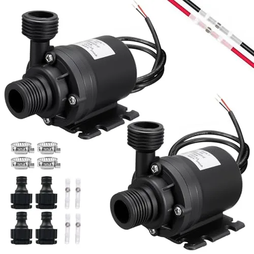 Stücke Wasserpumpe 12V, Tauchpumpe Klein Brushless für Brunnen und Aquarien