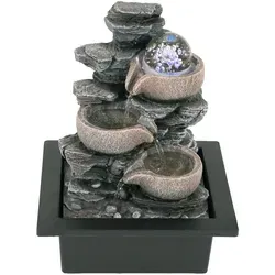 Zimmerbrunnen mit LED-Beleuchtung “Felswand” - Sonstige Dekoartikel, sorgt für entspannende Atmosphäre mit mehrfarbiger LED-Beleuchtung und verbessert die Raumluftfeuchtigkeit.