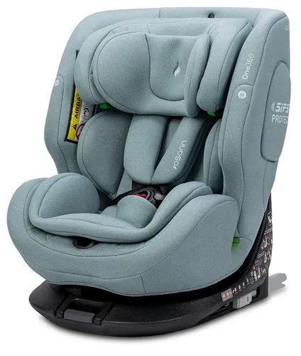 OSANN Kinderautositz One360 (Sky) - Der OSANN Kinderautositz One360 bietet maximale Sicherheit für Kinder von 40 bis 150 cm. Mit einem drehbaren Design und einfachem Umbau ist er ideal für wachsende Familien. Genießen Sie die Fahrt mit einem praktischen 5-Punkt-Gurtsystem!