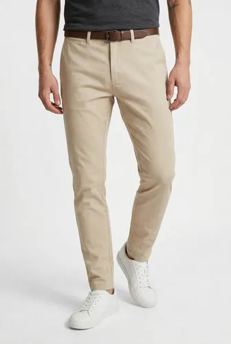 Jack & Jones Chinohose JPSTMARCO ADAM BELTED CHINO beige 29 - Modische Chinohose mit Stretchanteil für optimalen Tragekomfort. Pflegeleicht und perfekt für jeden Anlass, bietet die Hose einen schlanken Schnitt und praktische Eingrifftaschen.