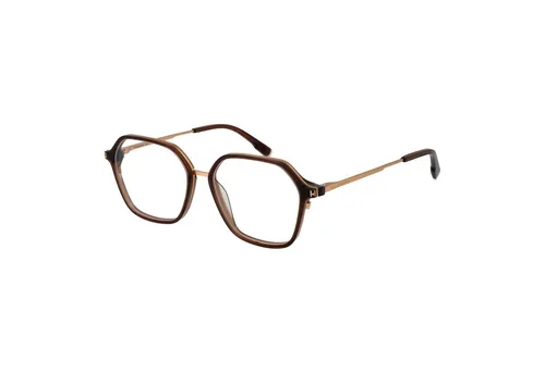 ANA HICKMANN Brillengestell HI6254 52T02 - Elegantes Damen-Brillengestell in Braun, aus hochwertigem Azetat. Mit einem modernen quadratischen Design und einer komfortablen Passform, ideal für den täglichen Gebrauch.