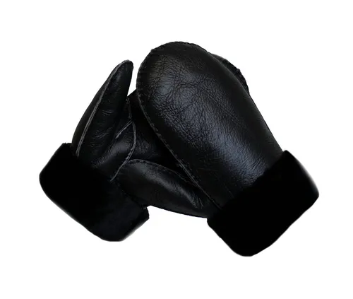 Reissner Lammfelle Lederhandschuhe Fäustlinge Faust Handschuhe Lammfell mit Nappaleder (1-St)