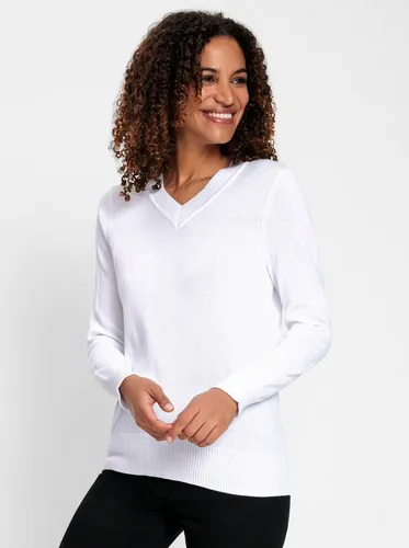 Witt Strickpullover V-Ausschnitt-Pullover .