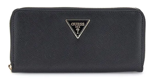 Guess Geldbörse Large Zip Around Wallet in schwarz von GUESS