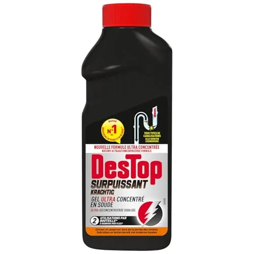 DESTOP Reinigungsgel, leistungsstark, 2 Dosen – 500 ml