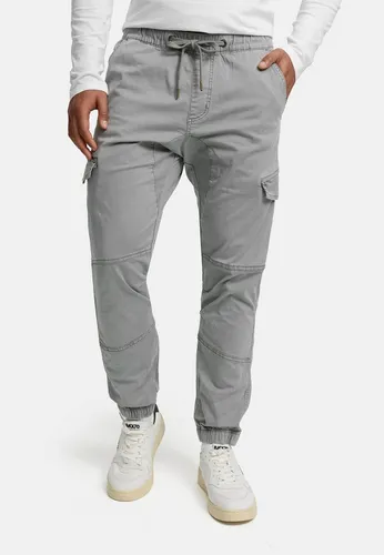 Indicode Herren Jogger-Pant INPillus mit elastischem Bund XL - Bequeme Cargohose aus 98% Baumwolle und 2% Elasthan für optimalen Tragekomfort. Ideal für lässige Outfits und den Alltag, mit praktischem Tunnelzug und modischen Badges.