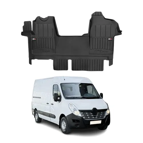 OMAC Auto-Fußmatten für Opel Movano B (2010-2022) - Premium TPE-Automatten mit Anti-Rutsch-Technologie, wasserfest und umweltfreundlich für optimalen Allwetterschutz und luxuriöses Aussehen.