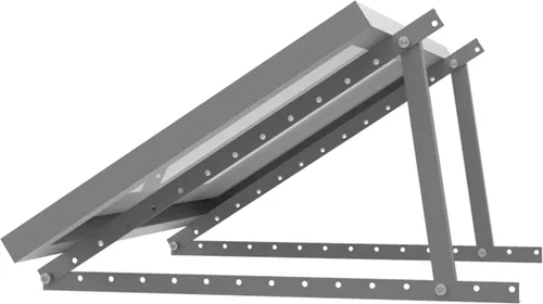enjoysolar® Aluminium Halterung für Solarpanel 20°-60° - Befestigungsmittel für Solarpanels bis 680mm Breite, verstellbar für optimale Neigung und Leistung, ideal für Camping und Garten.