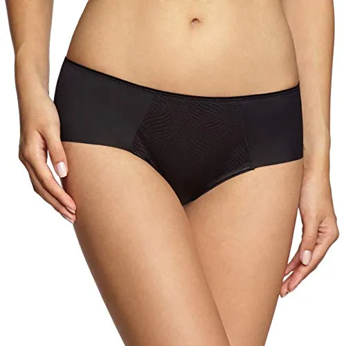 Triumph Hipster Essential Minimizer - Schimmerndes Jacquard-Muster in Schwarz, Größe 44 - Funktionsunterwäsche mit blickdichtem, elastischem Microtouch-Material für optimalen Tragekomfort und eine perfekte Passform.