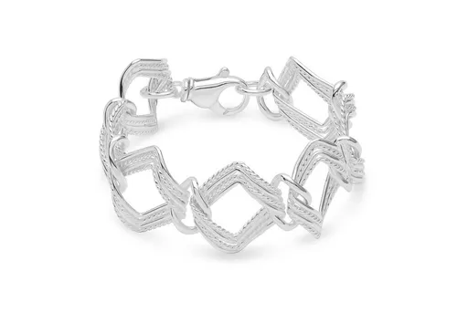 NKlaus Silberarmband 925 Sterling Silber 22cm – Elegante Designer Kette - Hochwertiges Armband aus 925 Sterling Silber, ideal für stilvolle Akzente. Perfekt für besondere Anlässe oder den Alltag. Made in Germany.