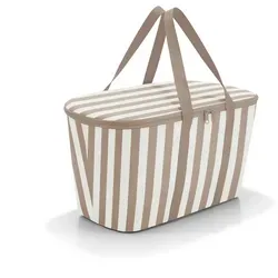 Reisenthel Coolerbag summerstripes coffee – 20L faltbare Kühltasche - Stylische 20L Kühltasche in braun mit breiten Streifen, faltbar für platzsparende Lagerung. Hochwertiges Innenfutter sorgt für effiziente Kühlung. Optimal für Ausflüge und Einkäufe.