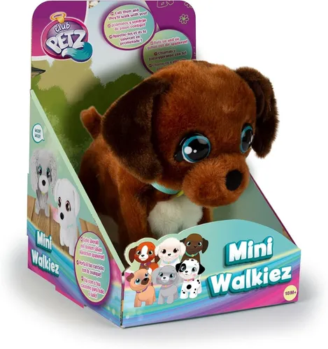 IMC Mini Walkiez Chocolab - Süßes interaktives Hündchen, läuft auf Zuruf und sorgt für tierischen Spielspaß, ideal für kleine Hundefans ab 12 Monaten