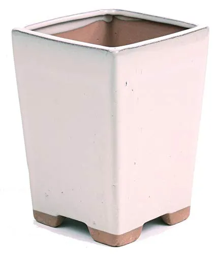 Bonsai - Kaskadenschale 10,5 x 10,5 x 14,5 cm, cremefarben 50008