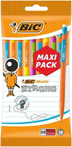 Bic Matic Strong Einweg-Druckbleistifte, 0,9 mm, 10er-Pack von BIC