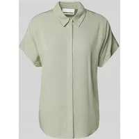 Armedangels Damen Larisaana Bluse in Grün, Größe L - Stylische Bluse mit urbanem Flair, aus nachhaltigen Materialien für umweltbewusste Modebewusste.