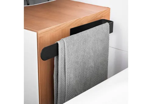 ELMOWO Handtuchhalter ohne Bohren aus Edelstahl zur Wandbefestigung für Badezimmer und Küche, Handtuchhalterung selbstklebend mit 3M-Klebefläche & Spezialkleber