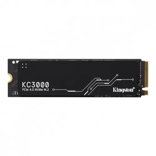 Kingston KC3000 SSD 512 GB - Hochleistungs PCIe 4.0 NVMe M.2, blitzschnelle Lese-/Schreibgeschwindigkeiten bis zu 7.000 MB/s für optimales Gaming und 4K-Streaming