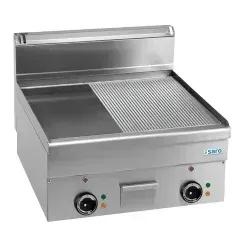 SARO Elektrogrillplatte, glatt+geril., 600x600, EFT66LR