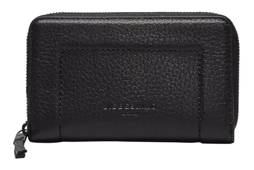 Liebeskind Berlin Geri 2 Heavy Pebble Frieda Wallet Black - Damen-Geldbörsen mit vielen Fächern für optimale Sortierung von Kreditkarten und Bargeld. Kompakt und sicher, ideal für jede Tasche (16 x 10 x 2,5 cm).