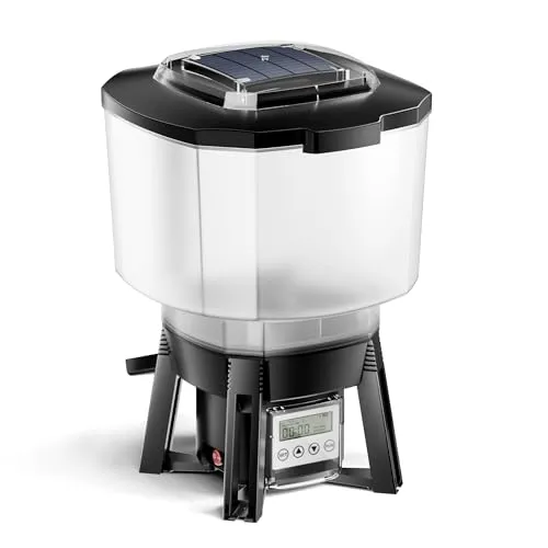 SunSun CFF-212 Fischfutterautomat - Automatisierter Futterspender für Fische mit 12 Liter Behälter, solarbetrieben und programmierbar für bis zu 6 Fütterungen täglich – ideal für nachhaltige Tierhaltung.