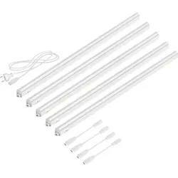ledscom.de LED Unterbau-Leuchten Rigel, je 87,3cm, je 1118lm, weiß, 5er Set