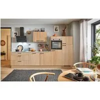 pino Küchenzeile 310 cm Eiche Aviva mit Elektrogeräten - Gestalte deine Traumküche mit unserer 310 cm Eiche Aviva Küchenzeile! Hochwertige Materialien und praktische Features wie Softclose-Technik und Vollauszüge bieten optimalen Komfort. Lieferung inklusive Elektrogeräte und einfacher Montage.