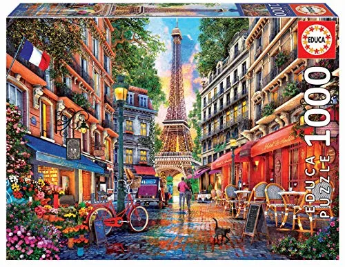 Educa - Puzzle Paris 1000 Teile | Paris, 1000 Teile Puzzle für Erwachsene und Kinder ab 14 Jahren, Dominic Davison, Frankreich, Städtepuzzle (19019)
