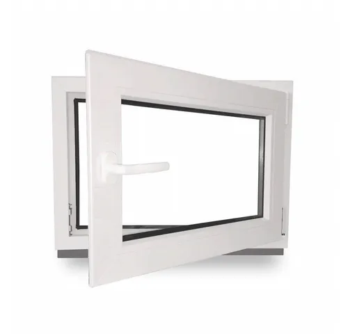 JeCo Fenster Kellerfenster Kunststoff innen weiß / außen Farbe 2-fach Verglasung