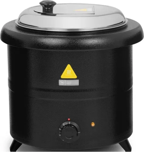Royal Catering Suppentopf elektrisch - 13 L - 600 W - Kochtöpfe: Der elektrische Suppentopf mit 13 l und 600 W hält Speisen schonend warm, verhindert Anbrennen und ist ideal für Buffets und Caterings.