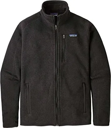 Patagonia Men Better Sweater Jacket Black (S) - Jacke mit umweltfreundlichem 339 g/m² Fleece aus 100% Recycling-Polyester, Fair Trade-zertifiziert und ideal für Outdoor-Aktivitäten.