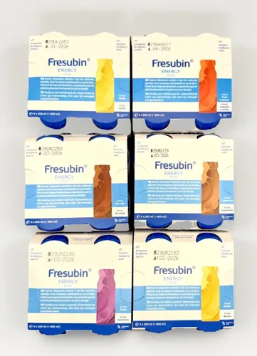 FRESUBIN Energy Drink Mischkarton - 24 x 200 ml, eiweißreiche Trinknahrung mit 300 kcal pro Flasche, laktosearm und glutenfrei
