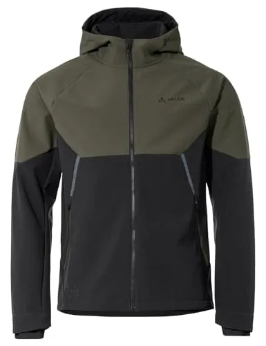 VAUDE Softshell Fahrradjacke Herren Qimsa – Wasserdicht & Atmungsaktiv für Herbst und Winter - Funktionsjacken: Diese Softshelljacke überzeugt mit 100% Winddichtigkeit und umweltfreundlicher Eco Finish-Beschichtung, ideal für Radfahrer und Outdoor-Enthusiasten.
