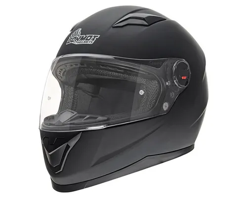 Germot Motorradhelm GM 320 - Der GM 320 Integralhelm überzeugt durch optimalen Tragekomfort und eine klare Sicht. Ideal für alle Motorradfahrer, bietet er ein kratzfestes Visier, effektive Belüftung und eine hautfreundliche Innenausstattung.