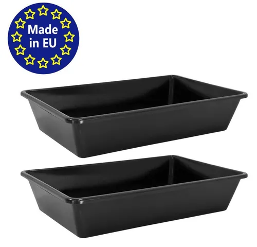 Petigi Allzweckkiste 20L - Vielseitige Kunststoffwanne - Praktische 20L Allzweckwanne aus robustem Kunststoff, ideal für Camping, Haustierpflege und als Aufbewahrungslösung. Leicht zu reinigen und stapelbar, mit handlichen Griffen für einfachen Transport.