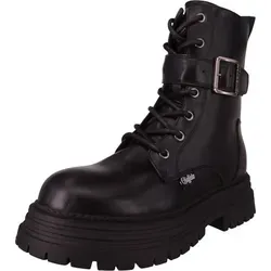 Buffalo Stiefelette Lennox Lace Up Mid in schwarz von Buffalo