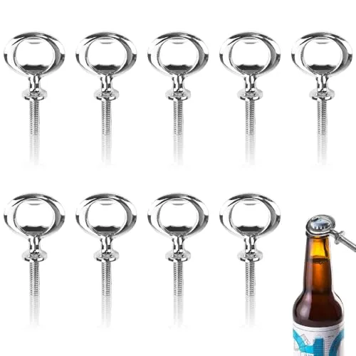 CAREDGO Flaschenöffner Rohling Set - 10 Stück Metall Bieröffner - Flaschenöffner für DIY, aus robuster Zinklegierung, langlebig und korrosionsbeständig, ideal für Kneipen und Hausbars.