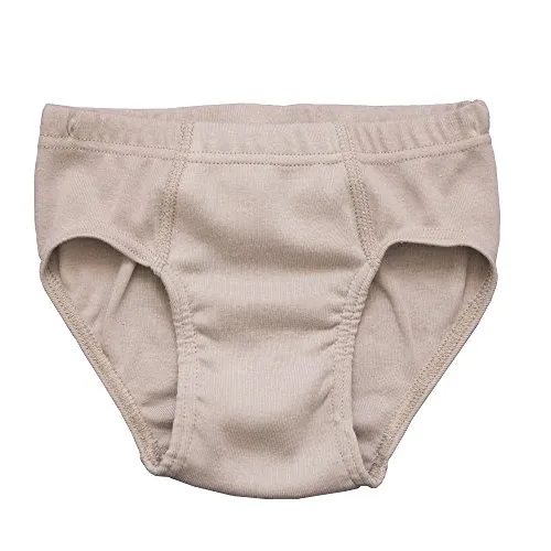 HERMKO 2850 Jungen Slip Unterhose für Jungs Sportslip ohne Bein 100% Bio-Baumwolle, Farbe:grau, Größe:116