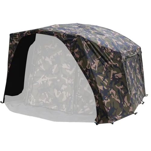 Fox Frontier II XL Camo Deluxe Wrap - Karpfenzelt Überwurf - Robuster Überwurf für Karpfenzelte mit optimaler Wasserdichtigkeit. Kompakt verstaubar, ideal für Angler, die Wert auf Qualität legen. Gewicht: 5,8 kg, Packmaß: 16x16x82 cm.