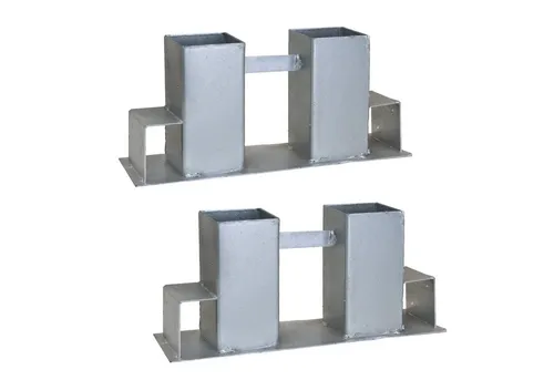 TRUTZHOLM Kaminholzregal Holzstapelhilfe Stapelhilfe Holzstapelhalter Brennholz Kaminholzregal, BxTxH:10x34x15 cm, (2er Set, 2-St), Geeignet für Kanthölzer 70x70 mm (senkrecht) und 40x60 mm (waagerecht)