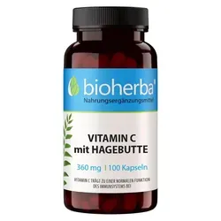 Bioherba Vitamin C Mit Hagebutte 360 mg 100 Kapseln