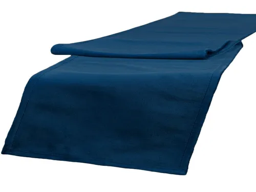 beties Tischläufer Samt&Sonders (1-tlg, 1 Stück Tischläufer), ca. 40x140 cm Samt Tischdekoration modern und edel admiral-blau