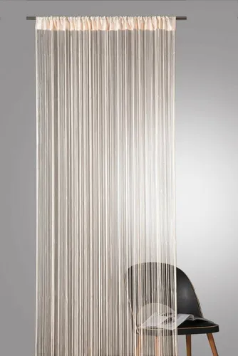 Produktbild heimtexland Fadenvorhang Türvorhang Fadengardine Raumteiler Fadenstores (1 St), Stangendurchzug, halbtransparent, gewirkte Fäden, Vorhang kürzbar